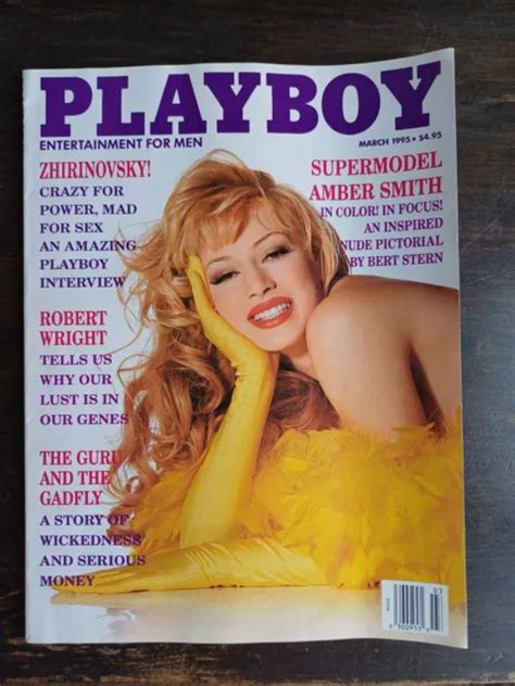 PLAYBOY MAGAZINE MARCH 1995 Playmate Stacy Sanches Amber Smith 623