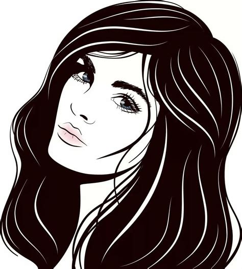 Beautiful Women Images In Art Clipart Black And White Black And White