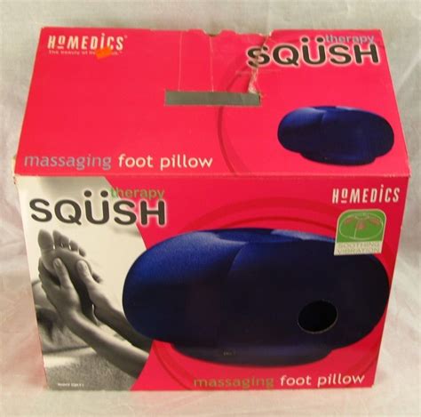 Homedics Sqm F1 Squish Massaging Foot Pillow Micro Beads Therapy Vibrating Feet Pillow Pillow