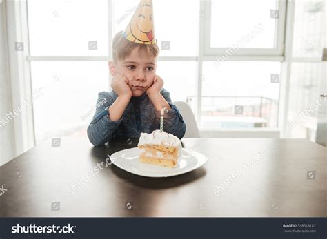 Image Little Sad Birthday Boy Sitting Stock Photo 538518187 Shutterstock