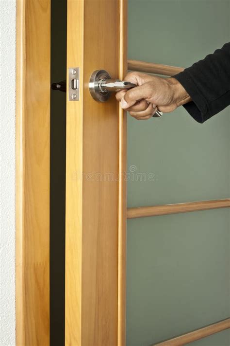 Opening Door Stock Image Image Of Doorknob Doorway 15669075