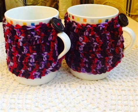 Crochet cup warmer | Crochet mug cozy, Mug cozy, Tableware