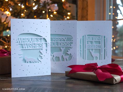 Elegant Paper Cut Christmas Cards Lia Griffith