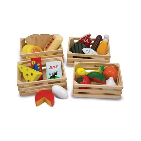 Melissa And Doug Food Groups Wooden Play Food Set Buysbest