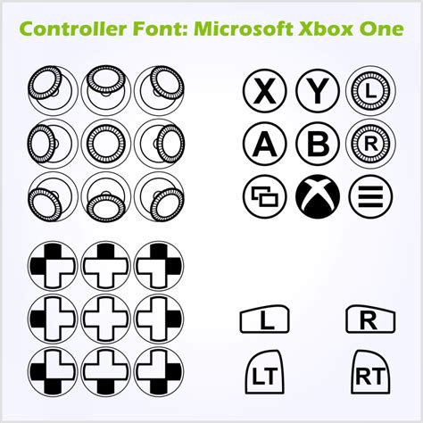 Filecontroller Font Microsoft Xbox Onepng Thealmightyguru
