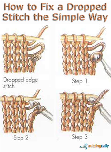 How To Fix Slipped Stitch Knitting Why Slip First Or Last Stitch In A
