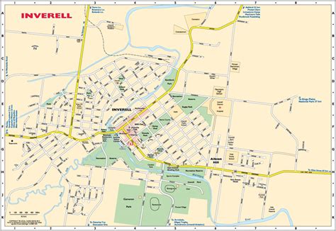 Inverell New England North West Nsw Maps Street Directories