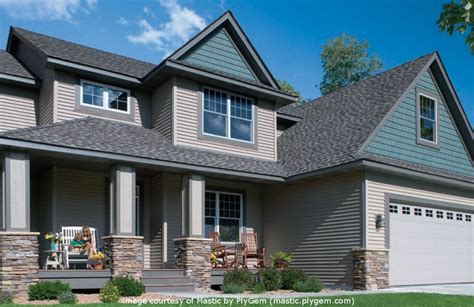 This House Was Sided With Pebblestone Clay Vinyl Lap Siding And A