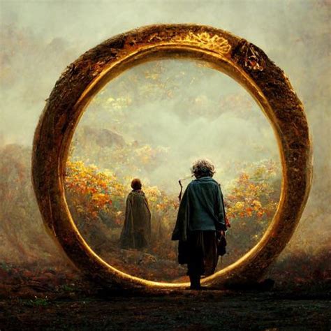 Ai Generated Art Rendered My Prompt Of Bilbo Frodo And The One Ring