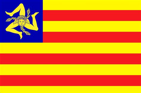 Flag Of Sicily What Does It Look Like What Does It Symbolise And