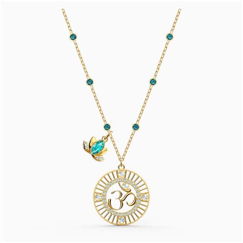 Buy Swarovski Symbolic Om Necklace Gold Tone Plating Online