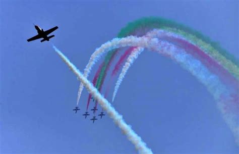 A View Of Aerobatic Formation By Sherdil Team Demonstrating Their