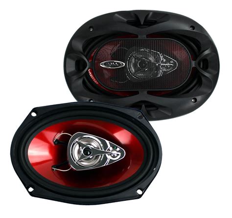 Boss Ch6930 6x9 400w 3 Way Car Coaxial Audio Stereo Speakers Red Ebay