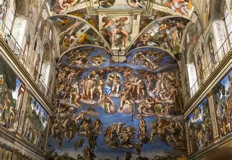 Interiors And Details Of The Sistine Chapel Vatican City Editorial