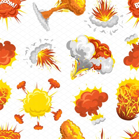 Bomb Explosion Pattern Vector Creative Daddy