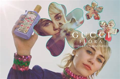 Miley Cyrus Fronts Gucci Beauty S Flora Fantasy Campaign For Flora Gorgeous Magnolia Fragrance