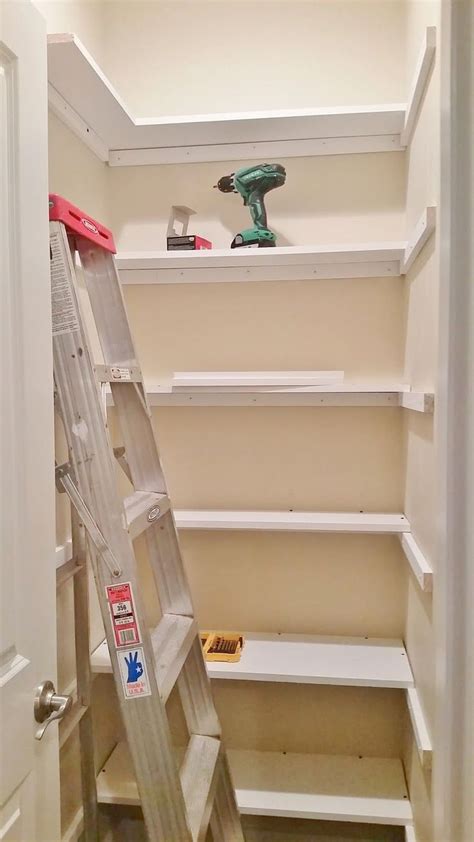 The first step on how to build a closet will be to determine the layout for your shelving. Kitchen Pantry Makeover, Replace wire shelves with wrap ...