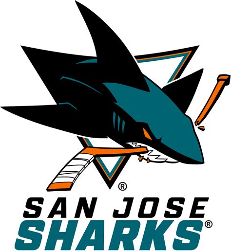 San Jose Sharks Logo Wordmark Logo National Hockey League Nhl