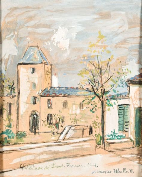 Maurice Utrillo 1883 1955 Chateau De Saint Bernard Catawiki
