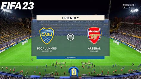 Fifa 23 Boca Juniors Vs Arsenal Club Friendly Full Gameplay Youtube