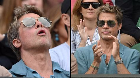 Fans Are Shocked At Brad Pitts Age After Photos Of Him At Wimbledon Go
