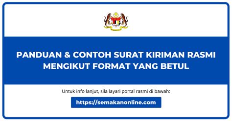 Contoh surat boleh didapati di bawah. Panduan & Contoh Surat Kiriman Rasmi Mengikut Format Yang ...