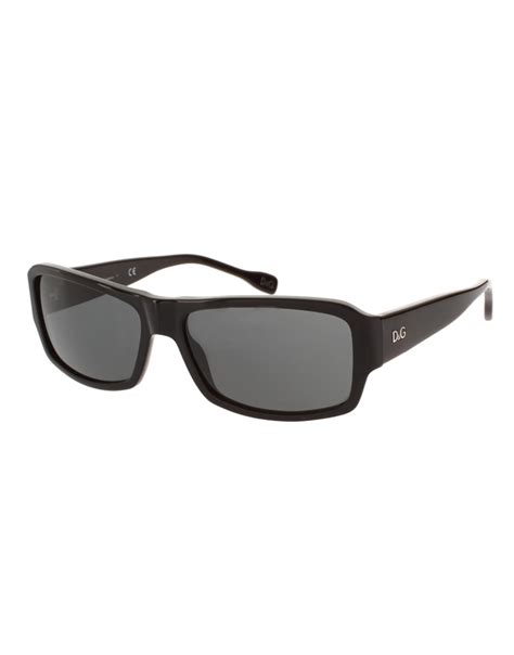 Dolce And Gabbana Dg Square Wayfarer Sunglasses In Black For Men Lyst