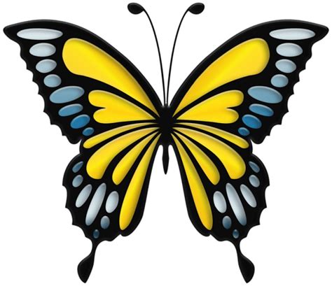 Yellow Butterfly Clipart Png Clip Art Library