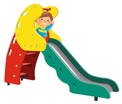 Premium Vector Playground For Children Illustration Of Slide