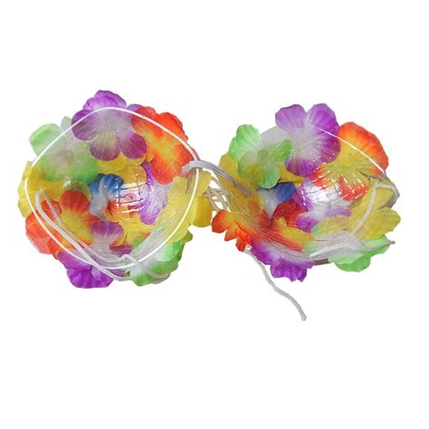 women hawaiian bra colorful floral big bra halter neck party performance costume ebay