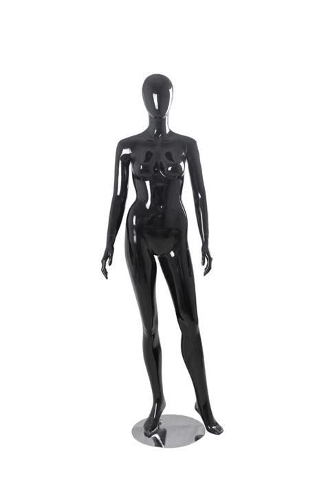 Glossy Black Female Abstract Mannequin Displays Depot Inc
