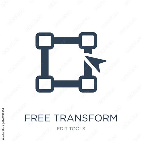 Free Transform Icon Vector On White Background Free Transform T Stock