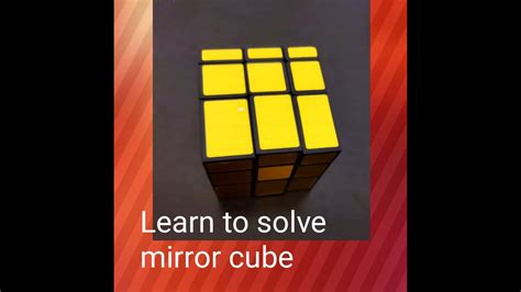 Learn To Solve Mirror Cube Easy Youtube