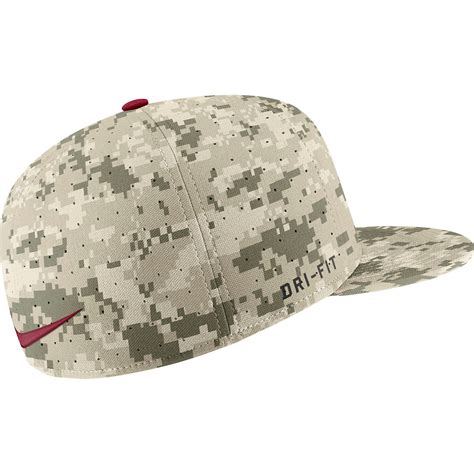 Nike Mens University Of Alabama Aerobill True Baseball Camo Cap Academy