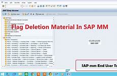 flag deletion sap material mm
