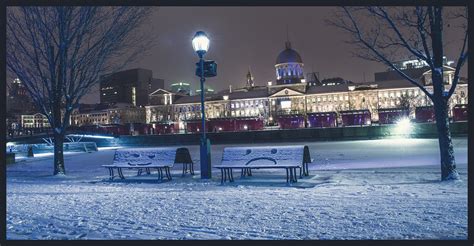 Building Canada Montreal Quebec Night Light Cities Monument