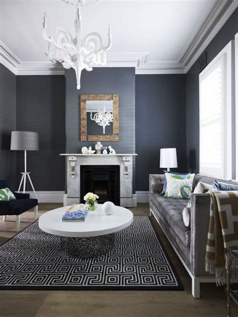 Déco Grise 2 Grey Paint Living Room Living Room Color Schemes Navy