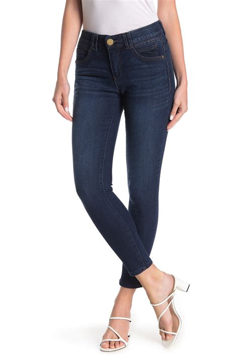 Democracy Ab Technology Ankle Skinny Jeans In Blue Modesens