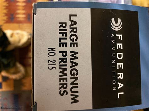 FEDERAL LARGE MAGNUM RIFLE PRIMERS NO 215