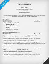 College Resume Images