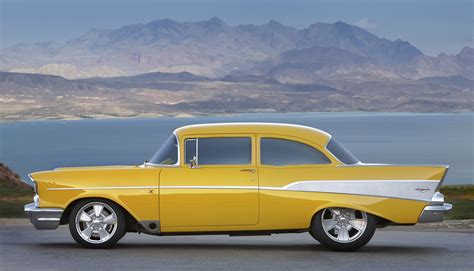 Yellow Chevy Bel Air Project X