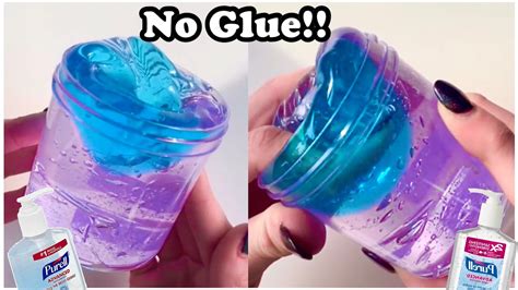Diy No Glue Clear Slime Testing Weird No Glue Slime Recipe Youtube