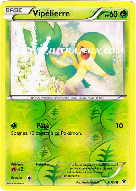 Vipélierre 5 R124 Carte Pokémon Cartes à Lunité Français Ultrajeux