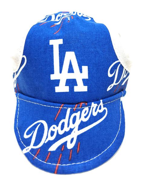 Dog Hat Dodgers Sports Fabric Doggy Threads