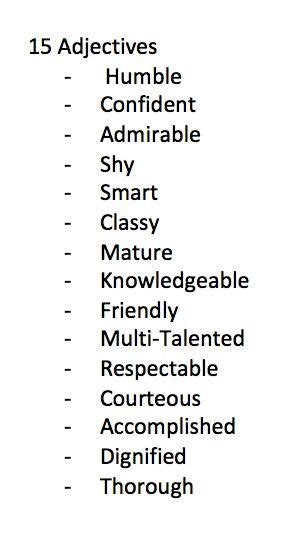 15 Adjectives To Describe My Friend Textos Matérias