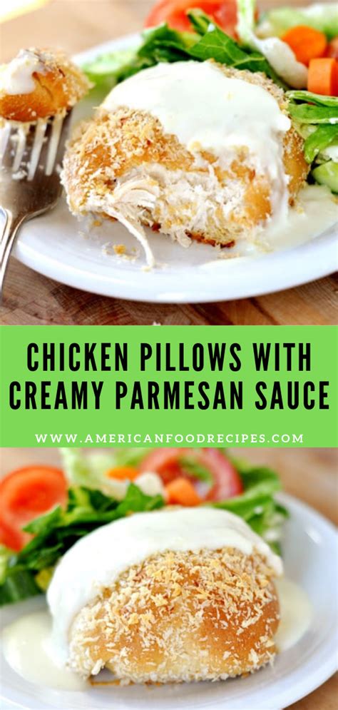 Our pillows feature bright prints and fun textual sayings with a sewn closure, perfect for any space. CHICKEN PILLOWS WITH CREAMY PARMESAN SAUCE - American Food ...