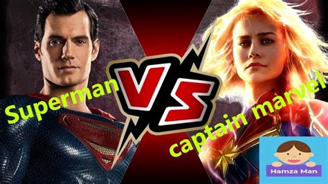 Superman Vs Captain Marvel Who Will Win Hamza Man Youtube
