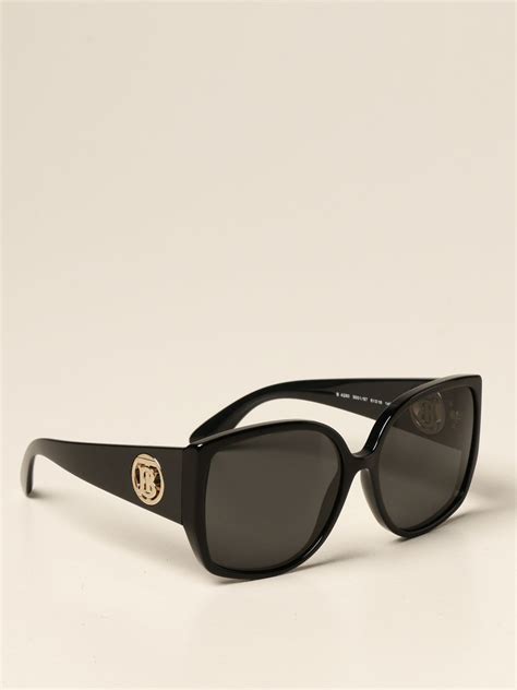 Burberry Sunglasses In Acetate With Tb Monogram Glasses Burberry Women Black Glasses