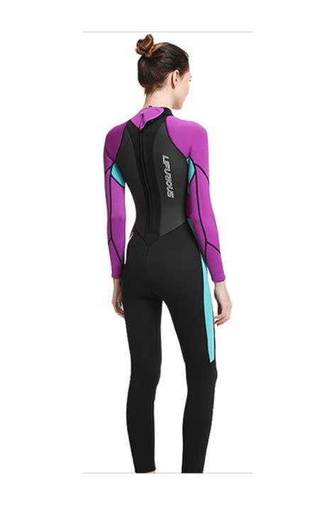 Lifurious Womens 3mm Neoprene Long Sleeve Back Zip Full Body Wetsuit