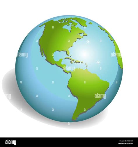 Earth Globes Isolated On White Background Stock Vector Image And Art Alamy